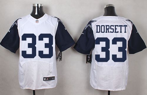 Nike Cowboys #33 Tony Dorsett White Men's Stitched NFL Elite Rush Jersey - Click Image to Close